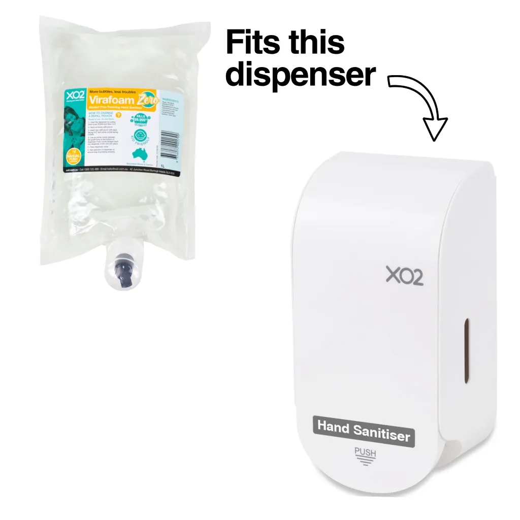Product Image - Virafoam Zero - Refill CH700162 - Alcohol-Free Foaming Hand Sanitiser - Manual Push (1).webp