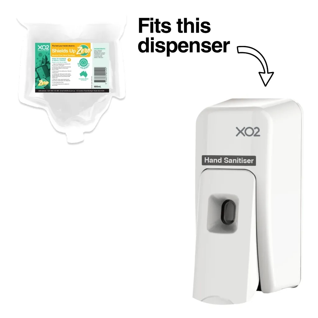 Product Image - Shields Up Zero - Refills CH701812 - Alcohol-Free Hand Sanitiser Refill - Manual Push Spray (1).webp