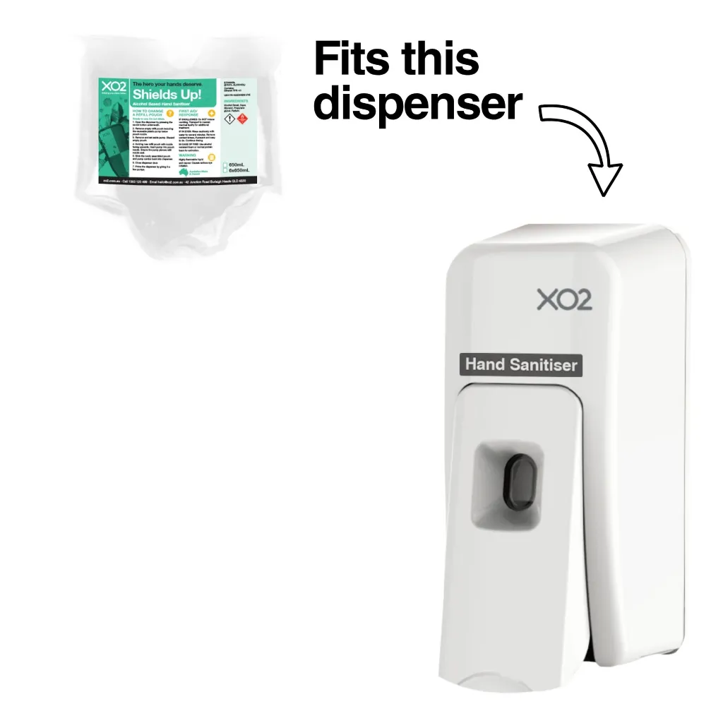 Product Image - Shields Up - Refill CH701822 - Alcohol Based Hand Sanitiser Refill - Manual Push Spray (1).webp