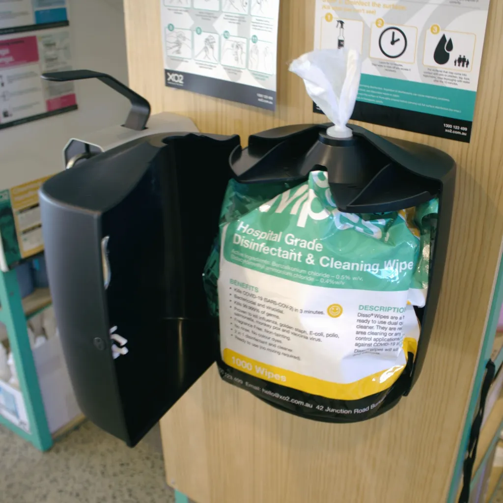 Product Image - CH010622 - XO2® Surface Disinfectant Wipes Wall Mount Dispenser (7).webp