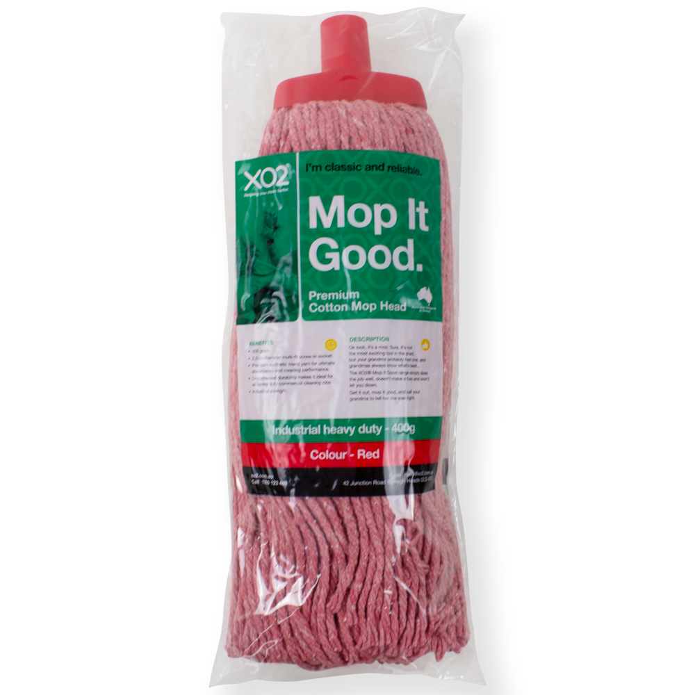 XO2® 'Mop It Good' 400g Premium Cotton Mop Head