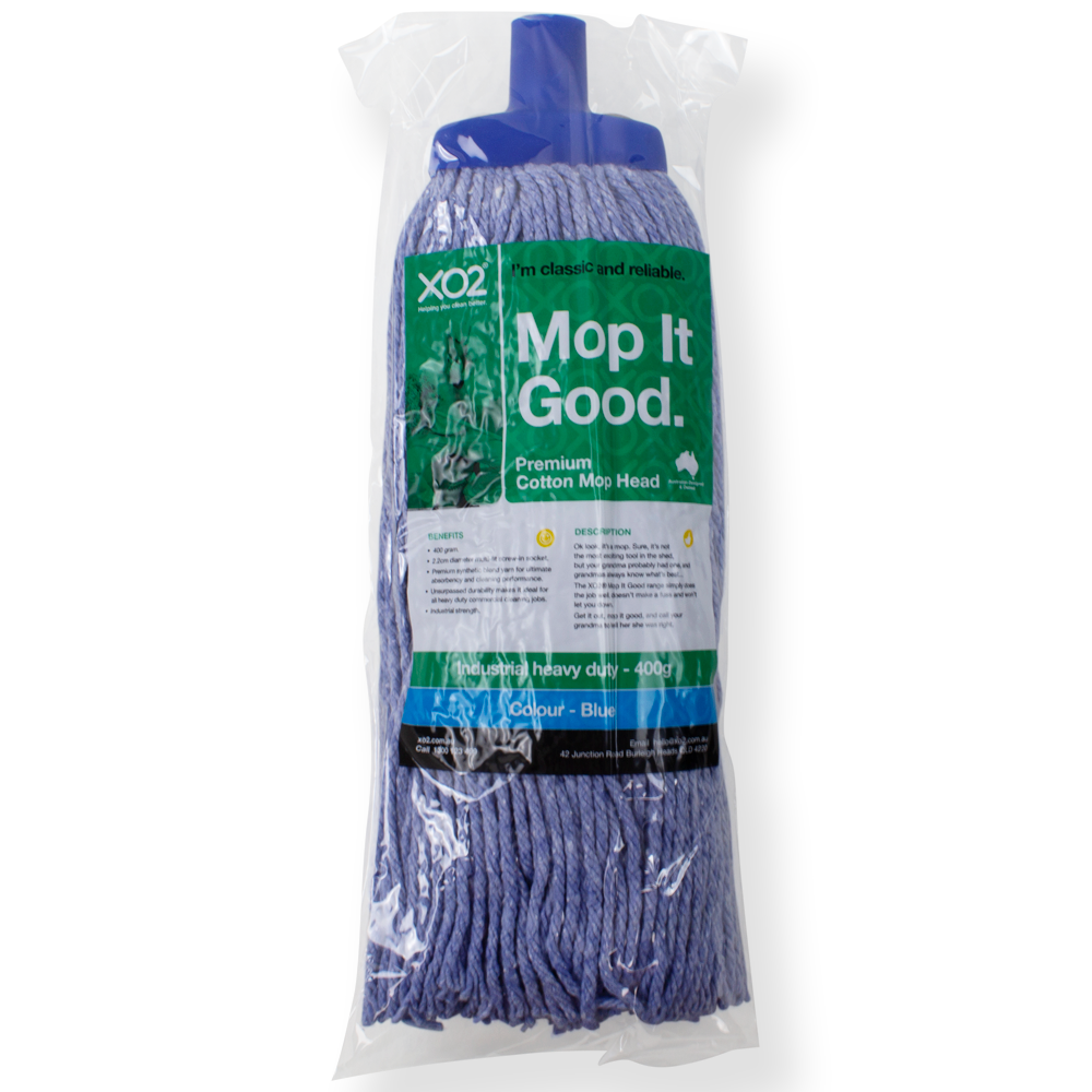 XO2® 'Mop It Good' 400g Premium Cotton Mop Head