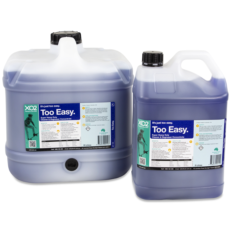 XO2® Too Easy - Super Heavy Duty Cleaner & Degreaser Concentrate