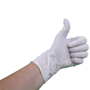 White Latex Gloves - Lightly Powdered & Disposable