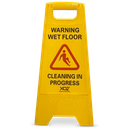 XO2® A-Frame Duo Safety Sign - 'Warning Wet Floor - Cleaning In Progress'