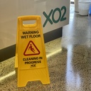 XO2® A-Frame Duo Safety Sign - 'Warning Wet Floor - Cleaning In Progress'