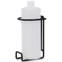 Wall Rack for 1 x 500ml Bottle - Black Plastic Coated Wire