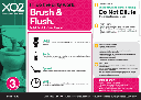 Brush & Flush - Toilet Bowl & Urinal Cleaner & Stain Remover