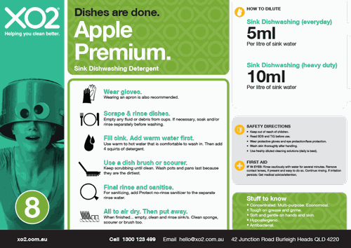 Apple Premium - High Performance Antibacterial Dishwashing Liquid