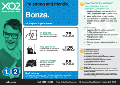 Bonza - Heavy Duty All Purpose Cleaner & Degreaser Concentrate