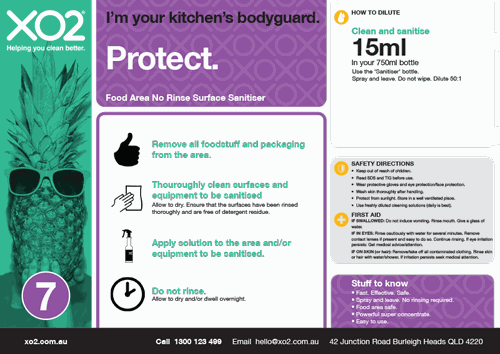 Protect - Food Grade No Rinse Sanitiser