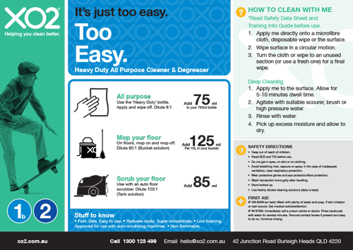 Too Easy - Super Heavy Duty Cleaner & Degreaser Concentrate