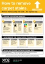 XO2 Carpet Care How To Chart - How to remove carpet stains - Express Method