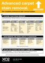 XO2 Carpet Care How To Chart - Advanced carpet stain removal