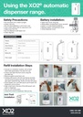 Using the XO2 automatic hand hygiene dispenser range.