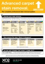 XO2 Carpet Care How To Chart - Advanced carpet stain removal