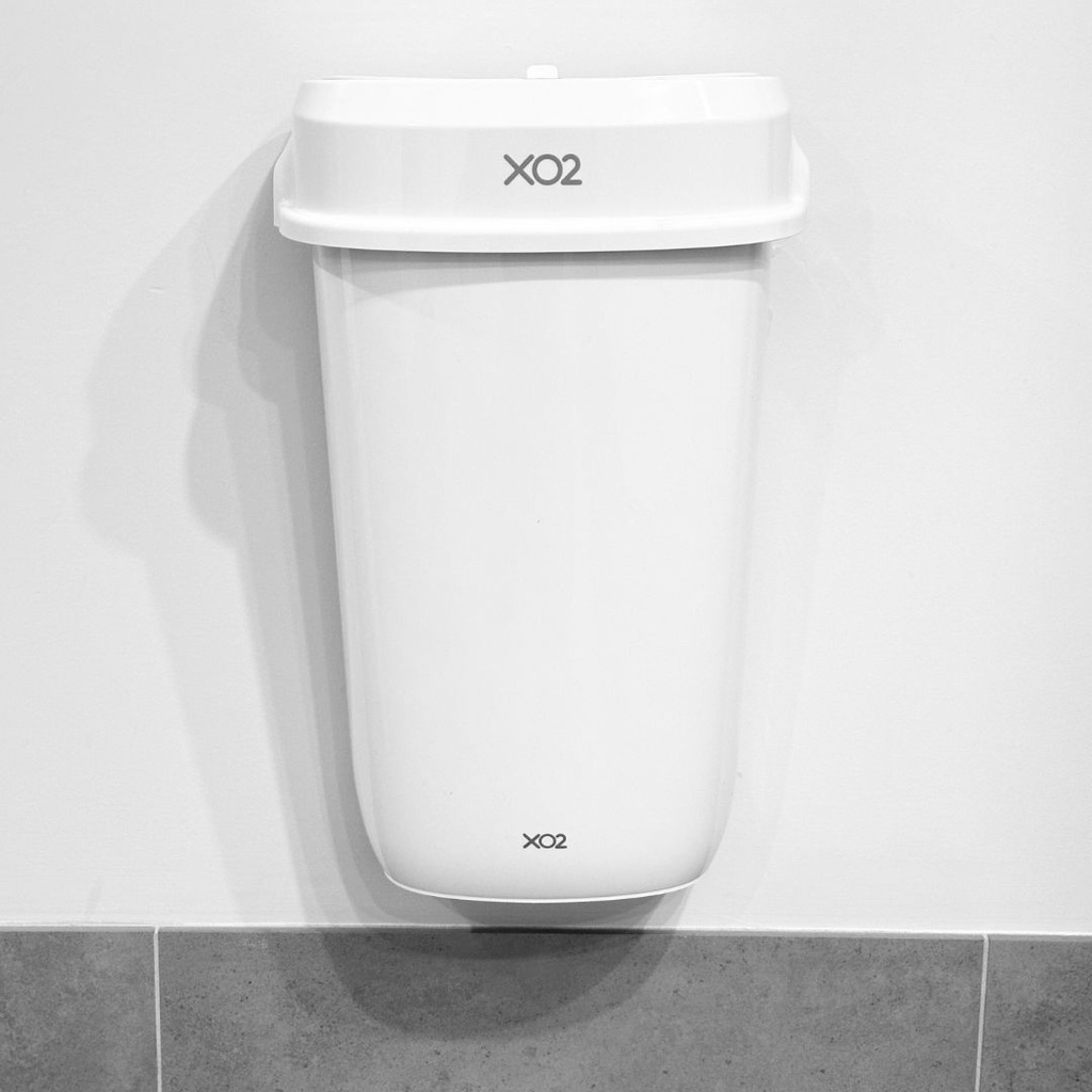 XO2® Feminine Hygiene Sanitary Bin - Manual Open, Wall-Mountable & Free Standing Design