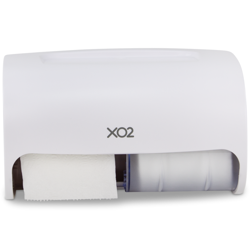 XO2® Dual Toilet Roll Dispenser - 2 Standard Roll Capacity