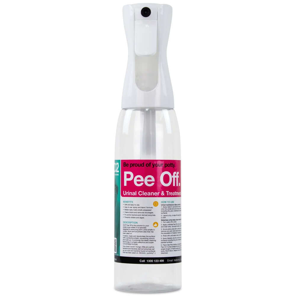Pee Off Continuous Atomiser Spray Bottle - 500ml, Refillable, Labelled, Comes Empty