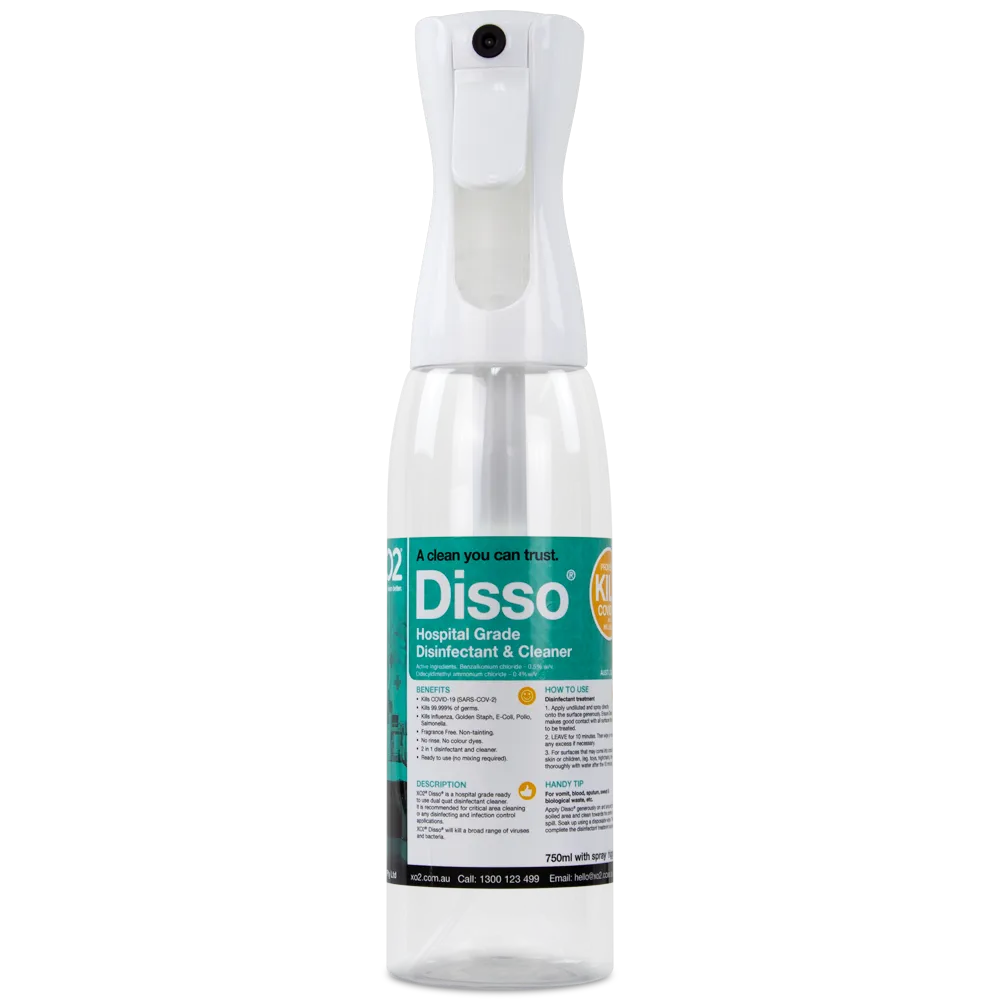 Disso Continuous Atomiser Spray Bottle - 500ml, Refillable, Labelled, Comes Empty