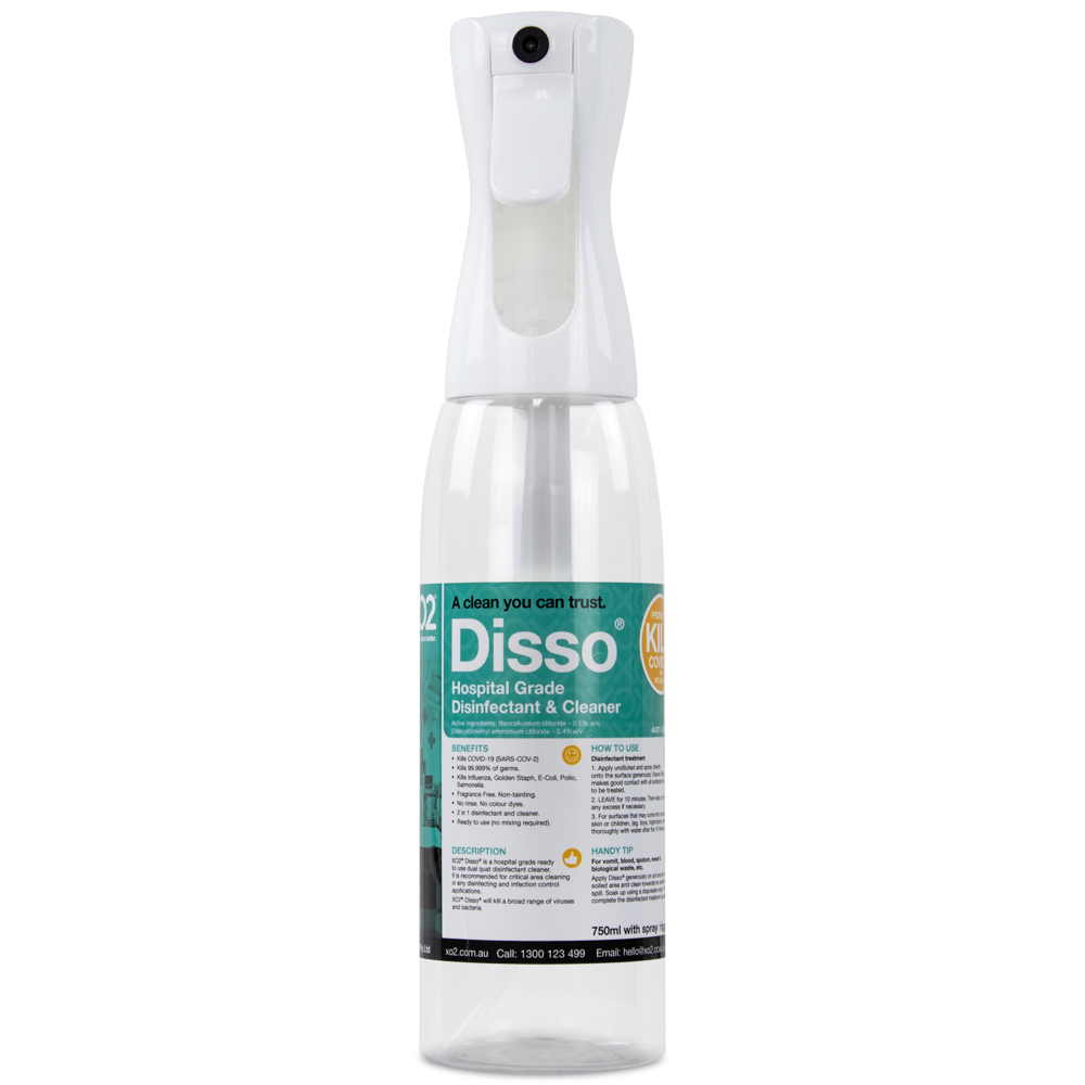 Disso Continuous Atomiser Spray Bottle - 500ml, Refillable, Labelled, Comes Empty