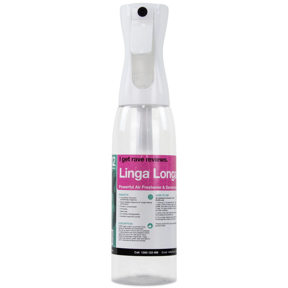 Linga Longa Continuous Atomiser Spray Bottle - 500ml, Refillable, Labelled, Comes Empty