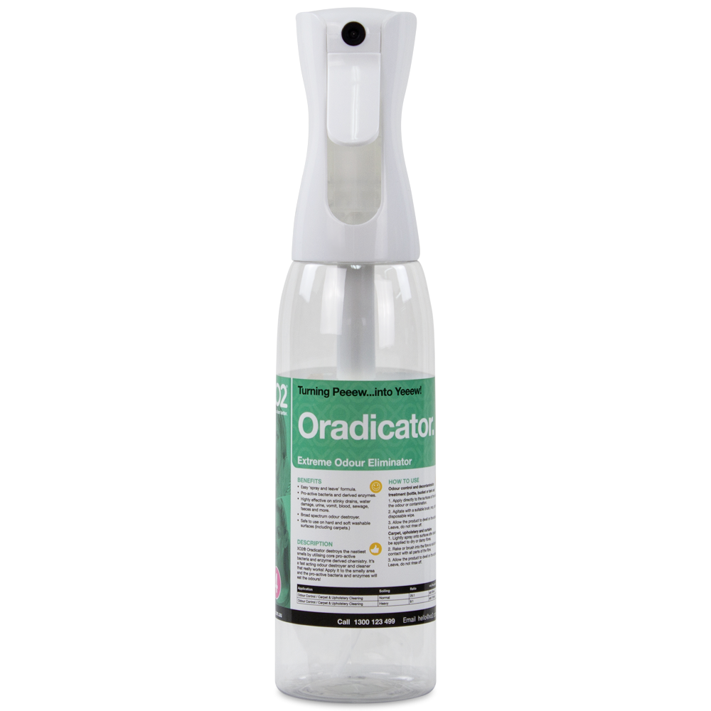 Oradicator Continuous Atomiser Spray Bottle - 500ml, Refillable, Labelled, Comes Empty