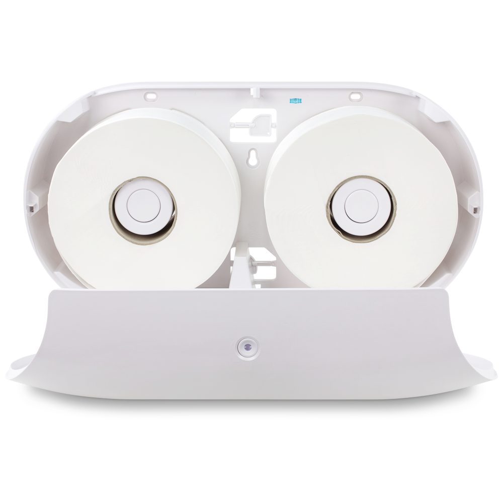 XO2® Double Jumbo Commercial Toilet Roll Dispenser - 2 Roll Capacity