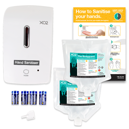 The Bodyguard - Touch-Free Hand Sanitiser Dispenser Starter Kit