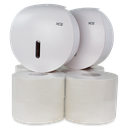 XO2® Jumbo Commercial Toilet Roll Dispenser Starter Kit - Single Roll Capacity