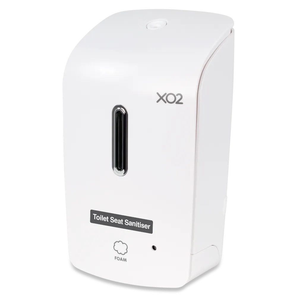 'Clean Cheeks' Touch-Free Toilet Seat Sanitiser Dispenser - High Capacity, Low Servicing & Less Waste