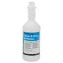 750ml XO2® Glass & Shiny Surface Cleaner Empty Labelled Bottle
