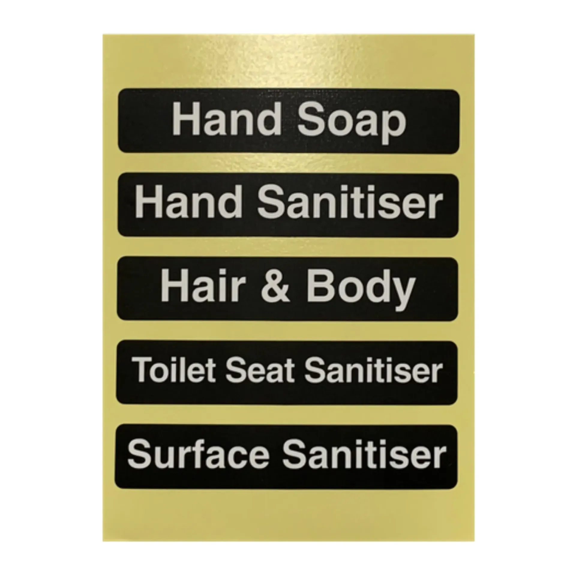 Sticker Sheet for XO2® Dispenser - 5 sticker options per sheet