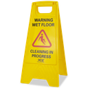 XO2® A-Frame Duo Safety Sign - 'Warning Wet Floor - Cleaning In Progress'