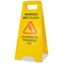 XO2® A-Frame Duo Safety Sign - 'Warning Wet Floor - Cleaning In Progress'