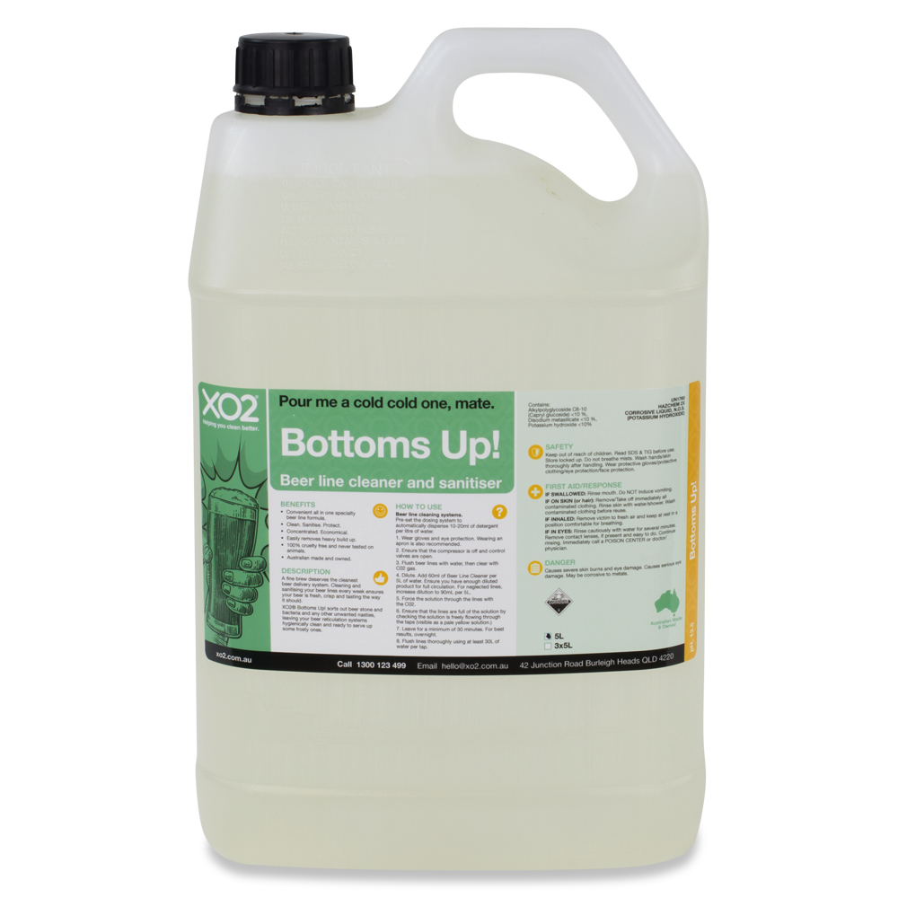 Bottoms Up! - All-In-One Beer Line Cleaner & Sanitiser