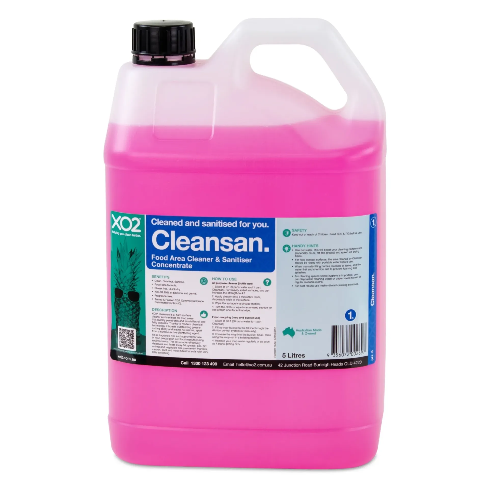 Cleansan - Food Area Cleaner & Sanitiser Concentrate