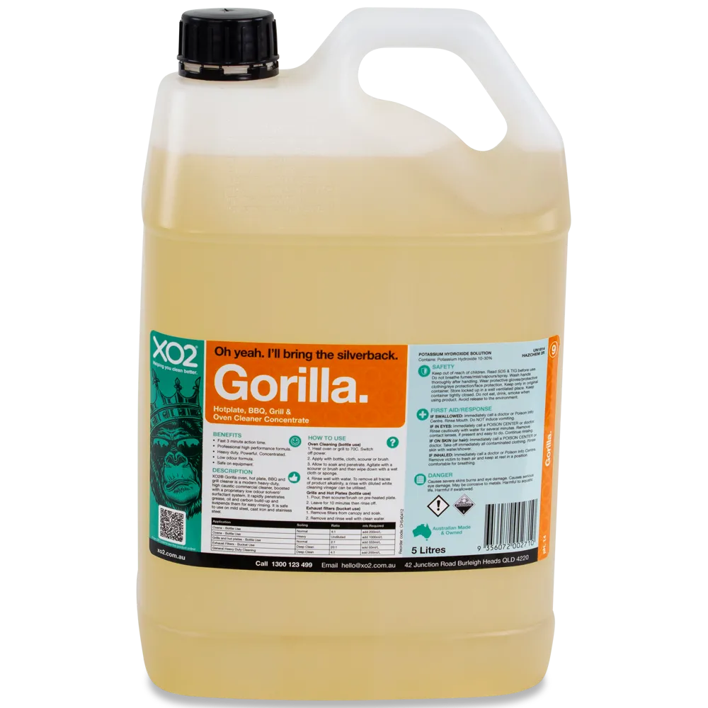 Gorilla - Hot Plate, BBQ, Grill & Oven Cleaner Concentrate