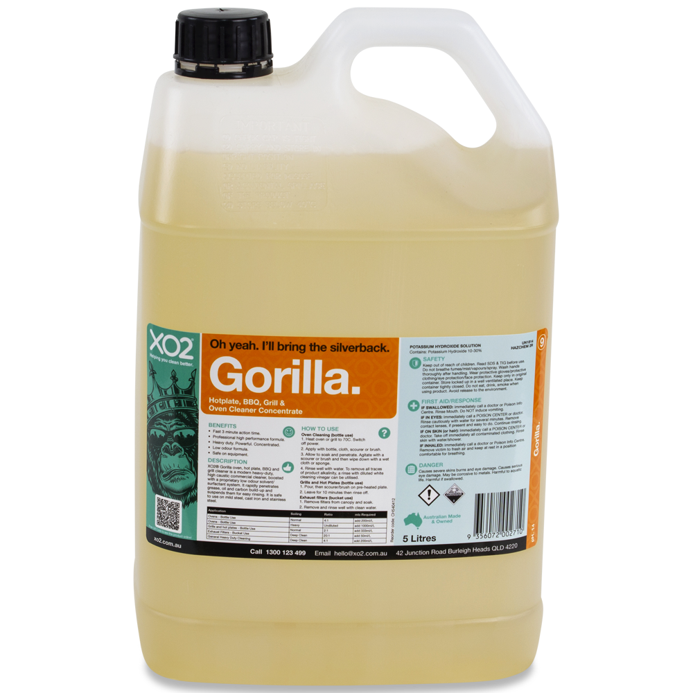 Gorilla - Hot Plate, BBQ, Grill & Oven Cleaner Concentrate