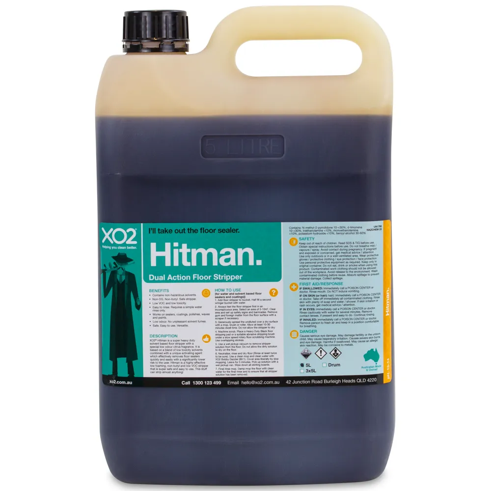 Hitman - Heavy Duty Solvent Based Floor Stripper for Solvent-Based Sealer Removal