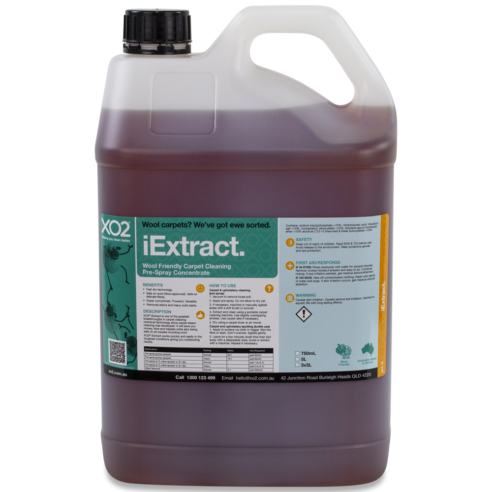 iExtract - Wool Friendly Carpet and Upholstery Cleaning Pre-Spray Concentrate