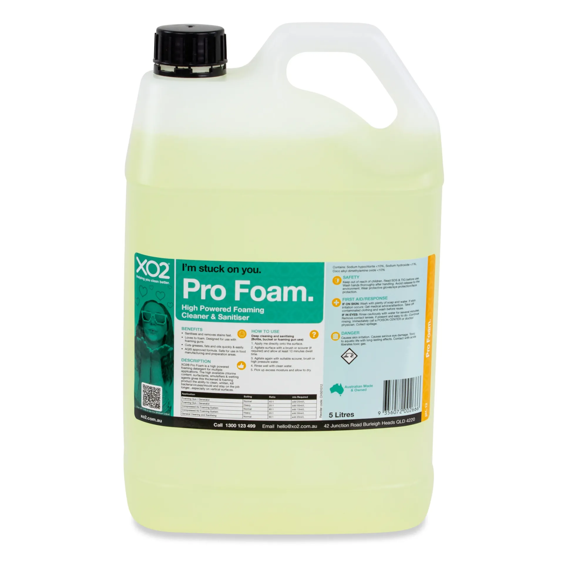 Pro Foam - Heavy Duty Foaming Cleaner, Degreaser & Sanitiser Concentrate
