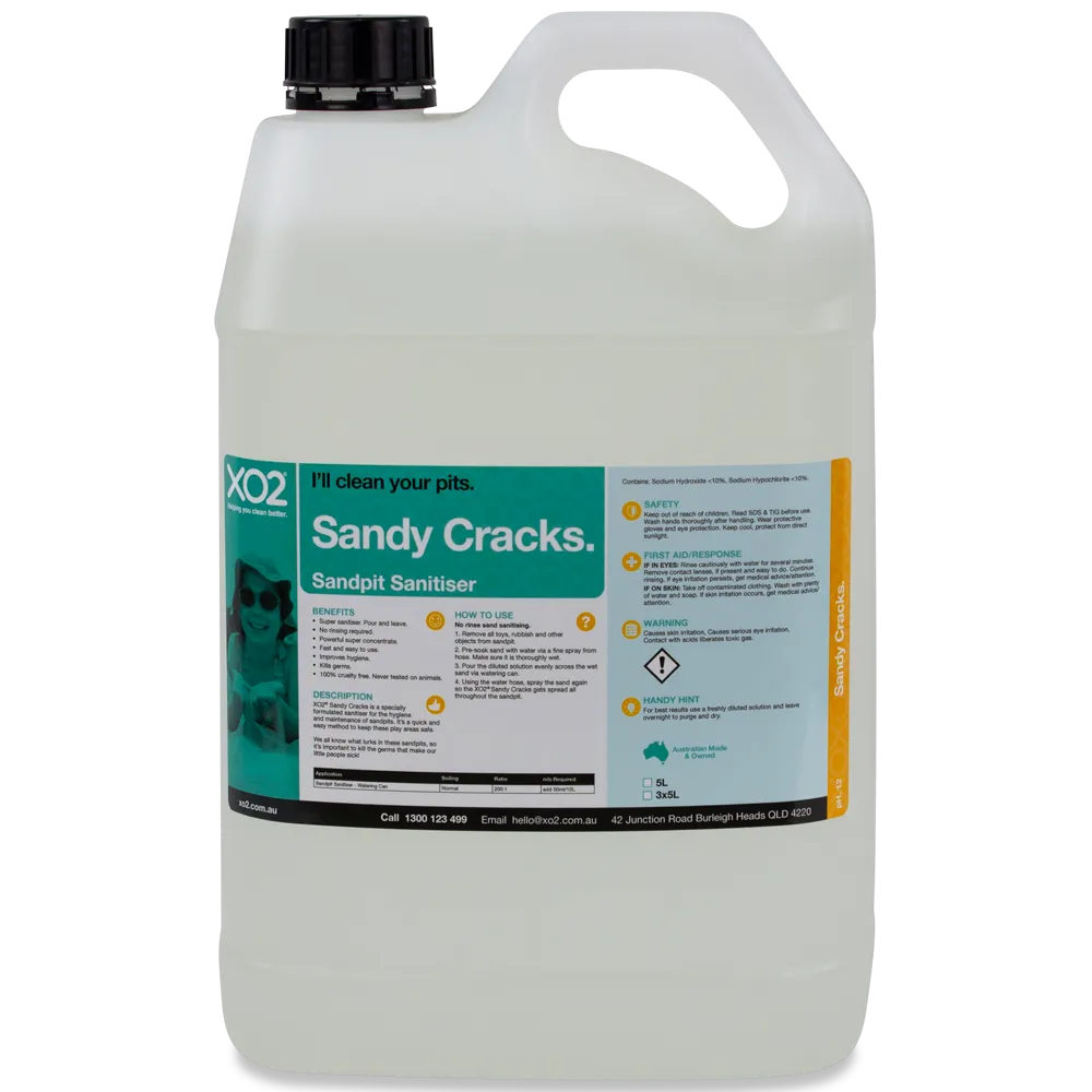 Sandy Cracks - Sandpit Sanitiser