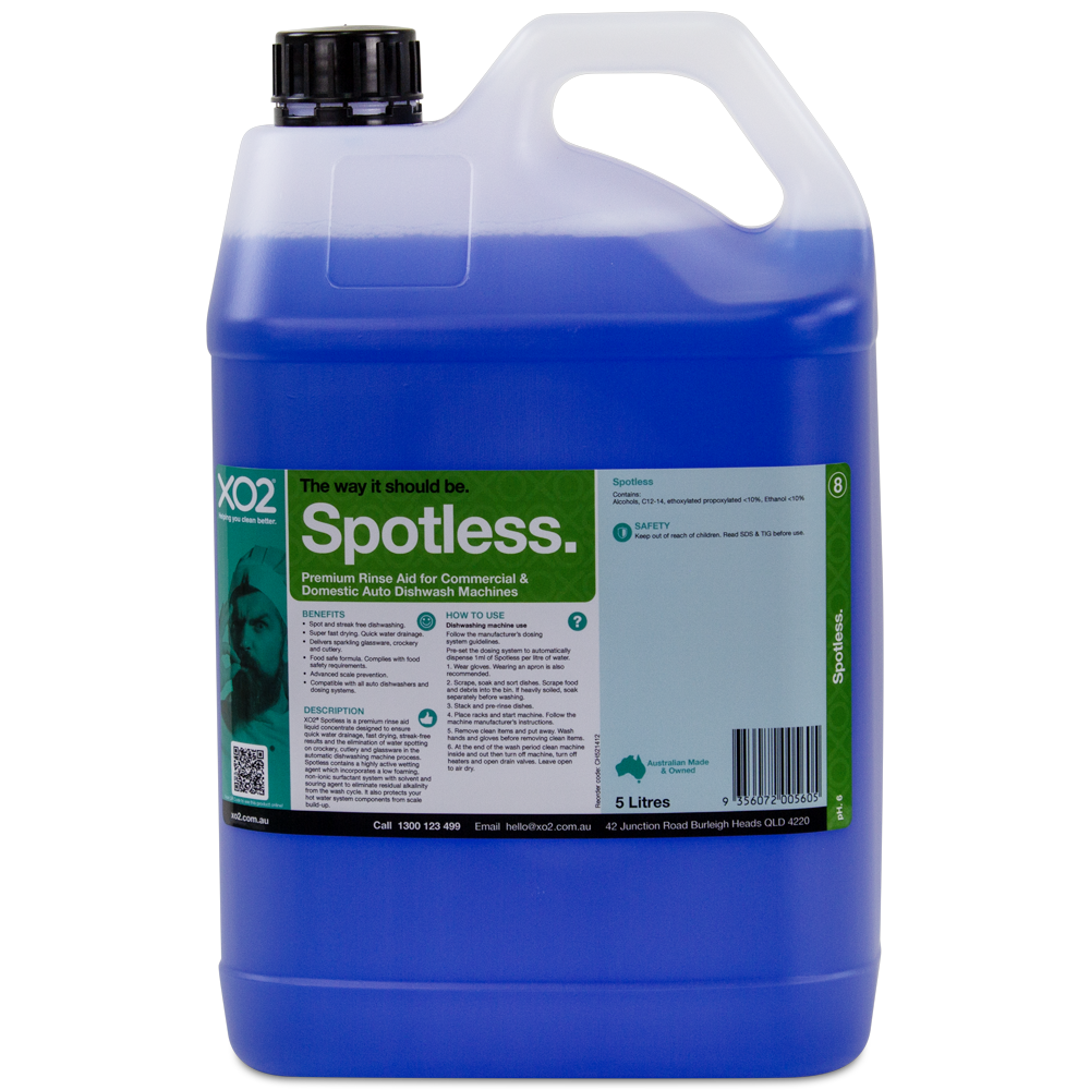 Spotless - Premium Rinse Aid for Commercial & Domestic Auto Dishwash Machines