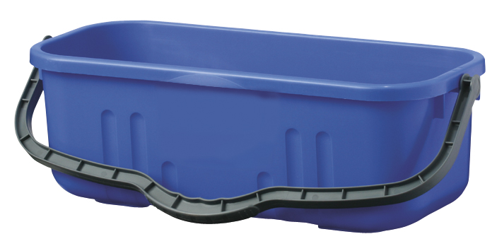 18L Duraclean Plastic Rectangular Window Cleaning Bucket - With Handle