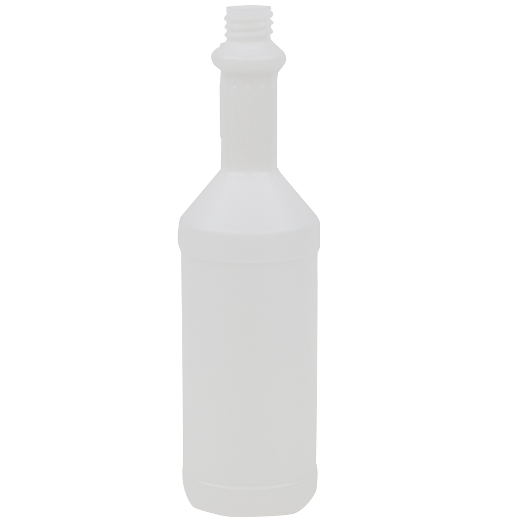 750ml Straight Sided Bottle - 8cm Long Neck, Empty, Opaque, 28mm Screw Thread