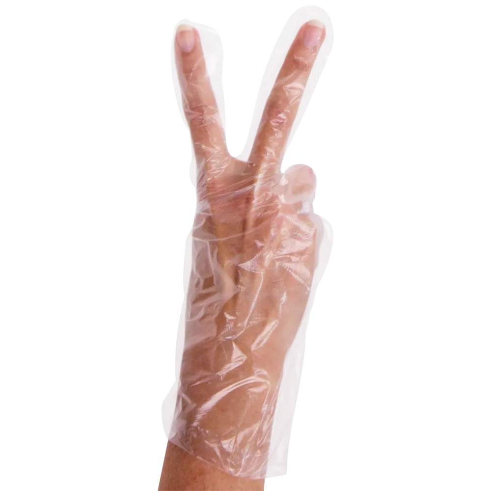 Clear Polyethylene Disposable Gloves