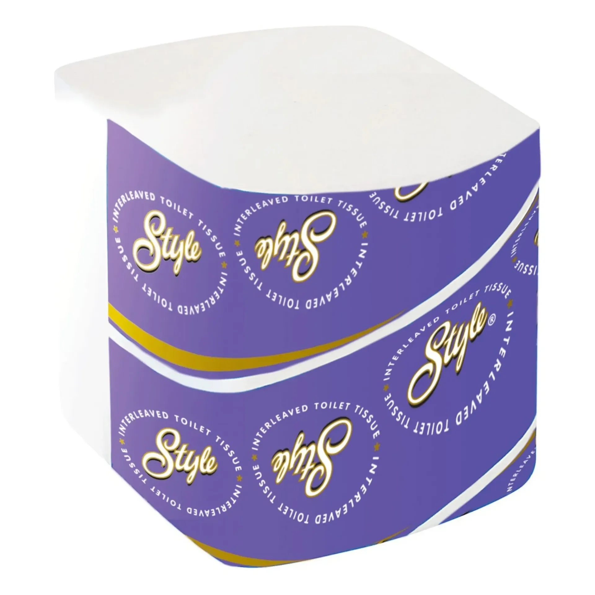 Style 2ply Soft Interleaved Toilet Paper Tissue