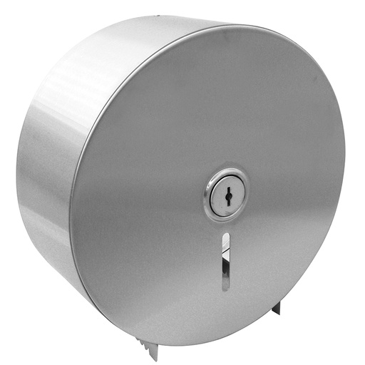 Stainless Steel Jumbo Toilet Paper Roll Dispenser - Single Roll Capacity