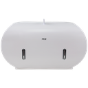 XO2® White Double Jumbo Toilet Roll Dispenser - 2 Roll Capacity